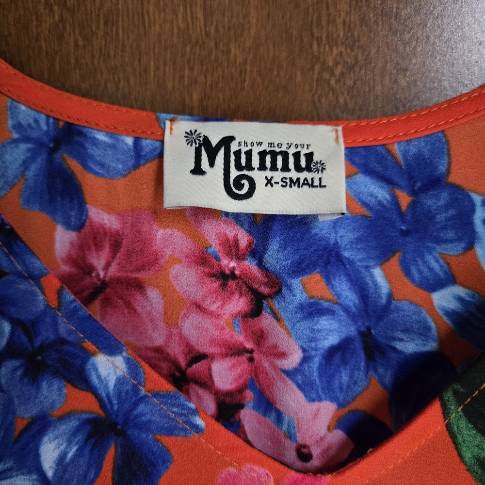 Show Me Your MuMu Orange Floral Blouse - Picture 3 of 3